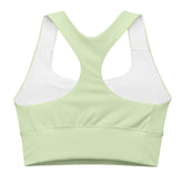 Lime Cream Longline sports bra